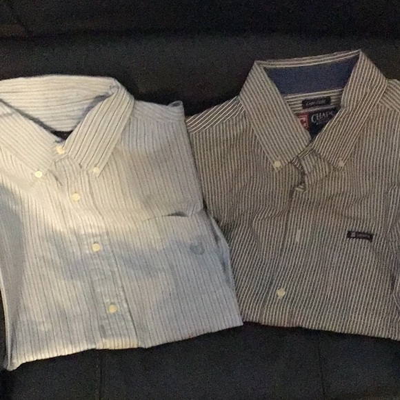 Classic Chaps Long Sleeve Pin Stripe Shirts Staple pieces - Picture 7 of 8